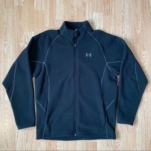 Men’s Black Large Under Armour Fleece Zip Up